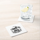 トライク・ギ男性へフト |トライカー・トライクス・バイク スクエアペーパーコースター (インサイチュ)