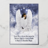 トライコリエンジェル&ケルビペット悔やみや弔慰フォイルカード 箔シーズンカード (正面)