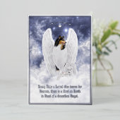 トライコリエンジェル&ケルビペット悔やみや弔慰フォイルカード 箔シーズンカード (立ち正面)