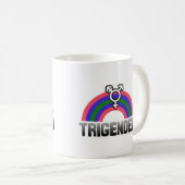 トライジェンダー プライド コーヒーマグカップ (正面右)