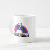 トライジェンダー プライド コーヒーマグカップ (正面左)