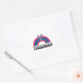 トライジェンダー プライド ラウンドシール (封筒)