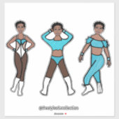 トライスタイルダンサーアクア#1ステッカー シール (シート)