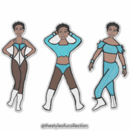 トライスタイルダンサーアクア#1ステッカー シール