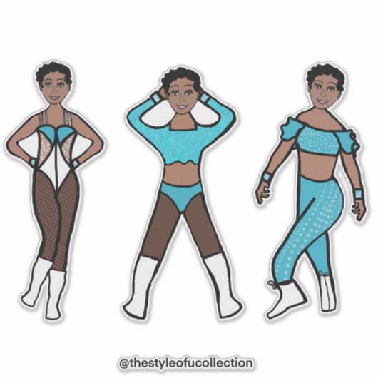 トライスタイルダンサーアクア#1ステッカー シール (正面)