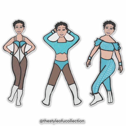 トライスタイルダンサーアクア#2ステッカー シール (正面)