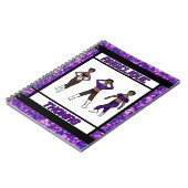 トライスタイルダンサーパープル&ブラックノートブック#1 ノートブック (左側)