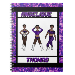 トライスタイルダンサーパープル&ブラックノートブック#1 ノートブック