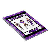 トライスタイルダンサーパープル&ブラックノートブック#2 ノートブック (右側)