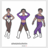 トライスタイルダンサーパープル#1ステッカー シール (シート)