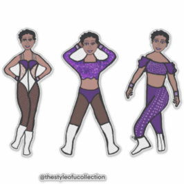 トライスタイルダンサーパープル#1ステッカー シール