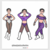 トライスタイルダンサーパープル#2ステッカー シール (シート)