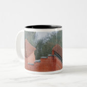 トライダキャッスルバイゴージャ川シグルダラトビア ツートーンマグカップ (正面左)