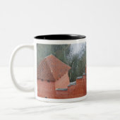 トライダキャッスルバイゴージャ川シグルダラトビア ツートーンマグカップ (左)