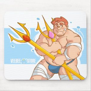 トライデントと褌[三叉の矛及びfundoshi] マウスパッド