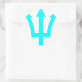 トライデントステッカー ラウンドシール (バッグ)