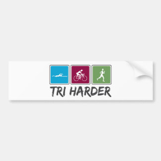 トライハード（トライアスロン） バンパーステッカー