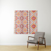 トライバアステカルストライプの・シームレスな背景 タペストリー (インサイチュ(横))