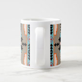 トライバアステカル幾何学 ジャンボコーヒーマグカップ (裏面)