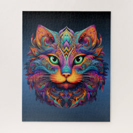 トライバカラフルル猫 – Boho鮮やか Cat ジグソーパズル