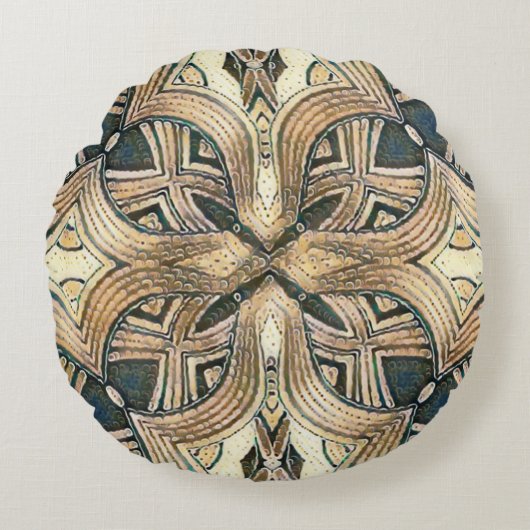 トライバコンテンポラリール ラウンドクッション (正面)