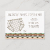 トライバルおむつラッフルチケット エンクロージャーカード (裏面)