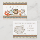 トライバルおむつラッフルチケット エンクロージャーカード (正面/裏面)