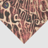 トライバルかわいいタブビーキャットピンクブラウンヒッピーのモザイクアート 薄葉紙 (詳細)