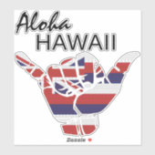 トライバルつるシャカルーズALOHA HAWAII国旗LT シール (シート)