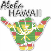 トライバルつるシャカルーズALOHA HAWAII鹿中 シール (正面)