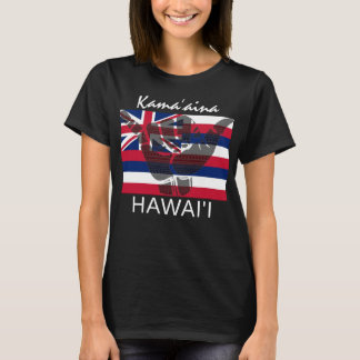 トライバルつるシャカ(ルーズ)カマ・アリーナ国旗BG Tシャツ