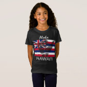 トライバルつるシャカ（ルーズ）ハワイ国旗BG Tシャツ (正面フル)