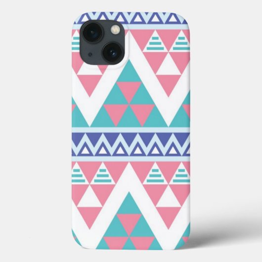 トライバルのアステカカラフルパターン Case-Mate iPhoneケース (裏面)