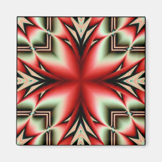 トライバルのジオフラワー マグネット