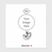 トライバルの大きな斑点ゲネモノグラム シール (シート)