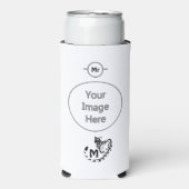 トライバルの大きな斑点ゲネモノグラム スリム缶クーラー (Seltzer正面)