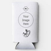 トライバルの大きな斑点ゲネモノグラム スリム缶クーラー (正面)