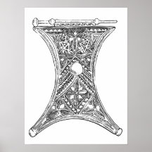 トライバルの装飾のポスター手描きイラストレーション