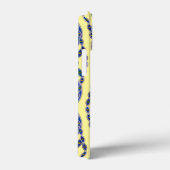 トライバルろうけつ染め – スチールブルー、グレー、イエロー Case-Mate iPhoneケース (裏面 / 右)