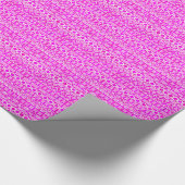 トライバルろうけつ染め – ランとバイオレットの色合い ラッピングペーパー (角)