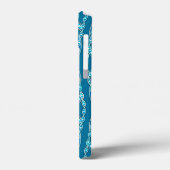 トライバルろうけつ染め-海ブルーとアクア Case-Mate iPhoneケース (裏面 / 左)