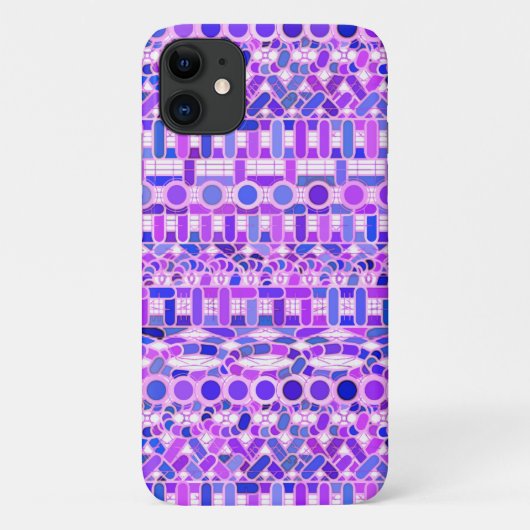 トライバルろうけつ染め – 紫の色合い Case-Mate iPhoneケース (裏面)