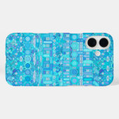 トライバルろうけつ染め – 青の色合い Case-Mate iPhoneケース (裏面 (横))