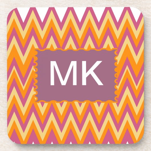 トライバルアステカジグザグ コースター (正面)