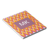 トライバルアステカジグザグ ノートパッド (アングル)
