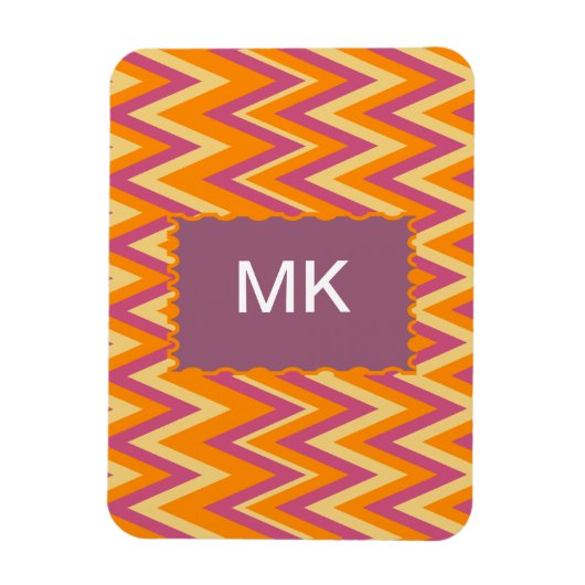 トライバルアステカジグザグ マグネット (縦)