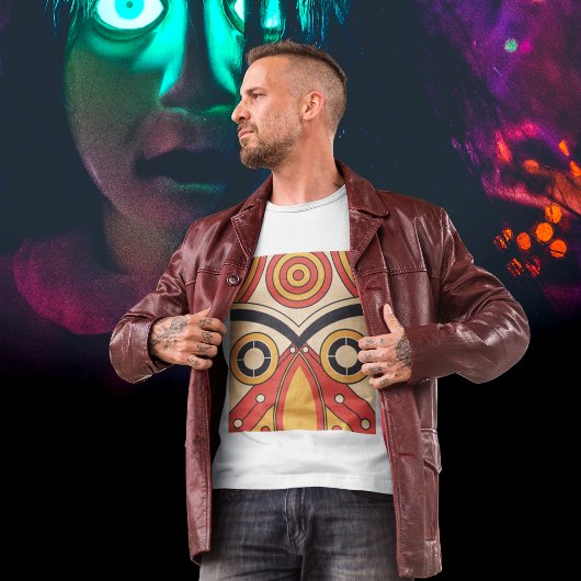 トライバルアステカマスク Tシャツ