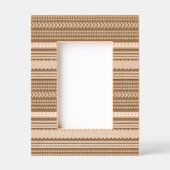 トライバルアステカ幾何学的パターン レーザー彫刻フレーム (正面)