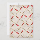 トライバルアドベンチャーインディアン誕生日パーティー 招待状 (裏面)