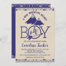 トライバルアドベンチャー男の赤ちゃんシャワー